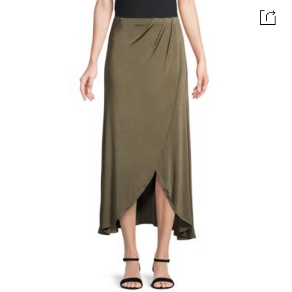 FREE PEOPLE SMOKE & MIRRORS SKIRT IN ARMY